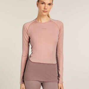 NWT Icebreaker Women's Merino 200 ZoneKnit™ Long Sleeve Crewe Thermal Top small